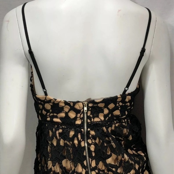 Size 8 Black Overlay With Pink Contrast Slip Short - Picture 5 of 8